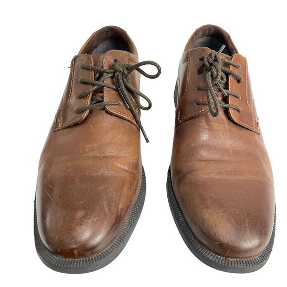 Nunn Bush Devine Plain Toe Oxford Leather Gel Comfort  84723 Men Size 8 - Picture 4 of 16